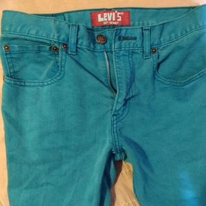 Levi's Turquoise Skinny Jeans